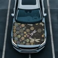 thumbnail image 1 of Uorisanigo Car Hood Cover Universal Fit Hood Covers Protection for Most Automotive Pickup Sedans Trucks SUVs, Portable Polyester Mandala Dragonfly Hoods Wrap Blanket, 1 of 7