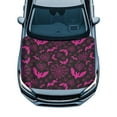 thumbnail image 1 of Uorisanigo Car Hood Cover Waterproof Purple Bats Auto Hood Cover Washable Elastic Weatherproof Fabric, Non-Adhesive Banner Fits Most Cars, Easy to Install, 1 of 7