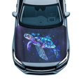 thumbnail image 1 of Uorisanigo Car Hood Cover Waterproof Purple Starry Turtle Car Bonnet Banner Elastic Polyester Automotive Exterior Accessories for Most Sedans SUV Trucks Pickup, 1 of 7