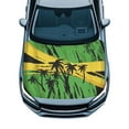 thumbnail image 1 of Uorisanigo Car Hood Cover Waterproof, Stretchable Polyester Palm Tree Jamaican Flag Hood Covers for Cars Elastic Fabrics Can be Washed, Car Bonnet All-Season Protection, 1 of 7