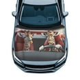 thumbnail image 1 of Uorisanigo Car Hood Cover Windproof Polyester Funny Giraffe Driving Print Auto Hood Cover Elastic Car Bonnet Banner for Cars Hoods Decoration and Protection Covers, 1 of 7