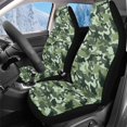 thumbnail image 1 of Uorisanigo Car Seat Cover for Cars SUV Trucks Universal Fit, 2-Pack Soft Comfy Vehicle Seat Protection Covers, Green Camouflage Auto Bucket Seats Covers, 1 of 7