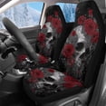 thumbnail image 1 of Uorisanigo Car Seat Cover for Front Only, Soft Plush Red Rose Skull High Back Seat Protectors, Heavy Duty Seats Cover Fits for Most Cars, Trucks, SUVs, Vans, Set of 2, 1 of 7
