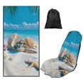 thumbnail image 1 of Uorisanigo Car Seat Cover Front Seats Only Auto Accessories Protectors Decor Shell Turtle Beach Towel Car Seat Cover Protector Fit Most Car, Truck, Suv, or Van, Easy to Install, 1 of 8