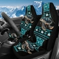 thumbnail image 1 of Uorisanigo Car Seat Cover Front Seats Only Full Set of 2, Bohemian Sea Turtle Aztec High Back Seat Covers Auto Seats Covers Universal Auto Interior Accessories Fit for Most Cars, 1 of 7