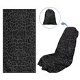 thumbnail image 1 of Uorisanigo Car Seat Cover Protector Gray Leopard Print Sweat Towel Seat Covers Bucket Fit Beach Swimming Outdoor Sports Universal Fit Most Cars Women Men Easy to Install, 1 of 7