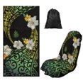 thumbnail image 1 of Uorisanigo Car Seat Cover Protector Soft Polynesian Tattoo Flowers Automotive Front Seat Sweating Cover Washable Seat Decoration Universal for Auto Truck Van SUV, Easy to Install, 1 of 8