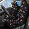 thumbnail image 1 of Uorisanigo Car Seat Covers 2 Front Interior Sets Soft Comfort Aesthetic Bat Cobweb Auto Bucket Seat Cover Universal Fit Most Truck SUV Vans Auto Accessories Cushion Protectors, 1 of 7