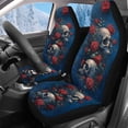 thumbnail image 1 of Uorisanigo Car Seat Covers 2 Pcs - High Back Front Seat Covers All Weather Flower Skull Car Seats Cover Comfort & Protection for Truck,SUV,Sedan,Van, Cars Accessories, 1 of 7