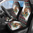 thumbnail image 1 of Uorisanigo Car Seat Covers 2pcs Horse Nation Aztec High Back Bucket Car Seat Cover for Front Seats Women Men Automotive Interior Protection Accessories, All Weather Protection, 1 of 7