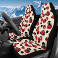 thumbnail image 1 of Uorisanigo Car Seat Covers 2pcs/Set Red Ladybugs High Back Vehicle Cushion Cover Stretchy Plush Auto Protectors Front Seats Cover for Most Cars, Trucks, SUVs, Vans, 1 of 7