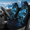 thumbnail image 1 of Uorisanigo Car Seat Covers, Blue Dolphin High Back Auto Front Seat Covers, Soft Plush Seats Cover Fits for Most Cars, Trucks, SUVs, Vans, Set of 2, Easy to Install, 1 of 7
