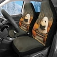 thumbnail image 1 of Uorisanigo Car Seat Covers for Front Seat, Auto Interior Cute Ghost Print High Back Bucket Seats Covers, Soft Fluffy Furry Seats Cover Fits for Most Cars, Trucks, SUVs, Vans, Set of 2, 1 of 7