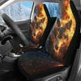 thumbnail image 1 of Uorisanigo Car Seat Covers for Front Seat Cushion, Flurry Flame Wolf Seats Covers 2 Pack, All Weather Car Seats Cover Comfort & Protection for Truck,SUV,Sedan,Van, 1 of 7