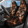 thumbnail image 1 of Uorisanigo Car Seat Covers for Front Seat, Plush 2 Pcs Deer Maple Leaf Print Auto Seats Cover, Washable Seats Protection Fits for SUV Sedan Van, Not Airbag Compatible, 1 of 7