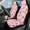 thumbnail image 1 of Uorisanigo Car Seat Covers Front Seats, Coral Velvet Fabric Cute Strawberry Auto Seat Cover Front Set Protectors, Washable Car Seats Cushion Universal Fit for Most Cars SUV Trucks (2 Pieces), 1 of 7