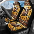 thumbnail image 1 of Uorisanigo Car Seat Covers Front Seats Only Cow Tribal Aztec High Back Bucket Seat Cover - Fit Most Cars, Trucks, SUVS, or Vans 2 PCS Auto Seats Covers Set Protection for All Seasons, 1 of 7