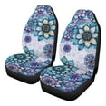 thumbnail image 1 of Uorisanigo Car Seat Covers Front Seats Only, 2-Piece Fluffy Fur Seat Covers, Coral Velvet Fabric, Blue Ethnic Flowers Automotive Seats Cover Universal Fit for Trucks SUV, 1 of 7