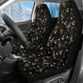 thumbnail image 1 of Uorisanigo Car Seat Covers Front Seats Only, 2-Piece Soft Plush Hummingbird Print Seat Covers for Cars, Universal Car Interior Cover Seats Protection for Trucks SUV, 1 of 7