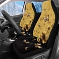 thumbnail image 1 of Uorisanigo Car Seat Covers for Front Seats Only, Easy to Install Yellow Butterfly Cover Set, Soft and Comfortable Accessories Auto Trucks Van SUV,2 Packs, 1 of 7