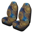 thumbnail image 1 of Uorisanigo Car Seat Covers Front Seats Only Stylish Car Accessories for Women, Soft Plush Ethnic Mandala Auto Seat Cover 2 Packs for Cars, Truck, SUV, 1 of 7