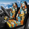 thumbnail image 1 of Uorisanigo Car Seat Covers Front Seats Only Set of 2 Hippie Flowers High Back Bucket Seat Cover for Women Men Car Interior Universal Auto Seats Covers, Automotive Accessories Decor, 1 of 7