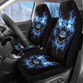 thumbnail image 1 of Uorisanigo Car Seat Covers Front Seats Only Set of 2, Soft Plush Blue Lightning Skull Car Seat Cushions, Auto Seats Covers Interior Accessories, Comfortable, 1 of 7
