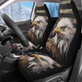 thumbnail image 1 of Uorisanigo Car Seat Covers, High-Back 2 Front Set, Bald Eagle American Flag Automotive Seat Protectors Decor, Auto Interior Accessories Cushions, Universal Fit for Most Cars, 1 of 7