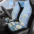 thumbnail image 1 of Uorisanigo Car Seat Covers, Soft Comfort 2 Pcs Daisy Print High Back Seat Covers for Cars, SUVs Pick-up Truck, Auto Interior Accessories Cushions, Automotive Accessories, 1 of 7