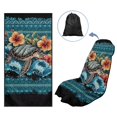 thumbnail image 1 of Uorisanigo Car Seat Towel Cover Fashion Auto Interior Soft Athletic Running Towel Seat Soft Hibiscus Turtle Aztec Vehicle Seat Protector Universal Size Fit for Most Cars SUVs Trucks Vans, 1 of 7