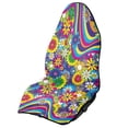 thumbnail image 1 of Uorisanigo Car Seat Towel Cover Front Car Seat Covers Waterproof Soft Retro 70s Flower Power Auto Seat Covers Sweatproof Seat Protector Fit Most Car, Truck, Suv, or Van, 1 of 6