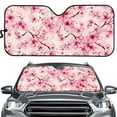 thumbnail image 1 of Uorisanigo Car Shade for Front Windows Cherry Blossom Print Washable Car Shade Front Windshield Foldable Windshield Cover Sun Shade Car Accessiores Easy to Store for Most Cars, 1 of 7