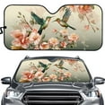 thumbnail image 1 of Uorisanigo Car Sun Shade Hummingbird Flower Anti-UV Car Sun Visor Cover Sun Shield Cushion Windshield Shade Interior Accessories UV Ray Reflector Easy to Store for Truck SUV Vehicle Sedans, 1 of 7