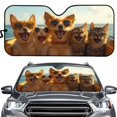 thumbnail image 1 of Uorisanigo Car Sunshade Foldable Funny Dog Cat Animal Driving Washable Automotive Windshield Sunshades Reflective Sun Visor Easy to Install Interior Protector Vehicle Cooler for Cars, SUVs, Trucks, 1 of 7