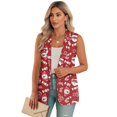 thumbnail image 1 of Uorisanigo Christmas HO Santa Vests for Women Sleevless Size L Open Front with Pockets Waistcoat Vest for Women Button Down Lightweight Vest Blazer Casual, 1 of 7
