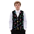 thumbnail image 1 of Uorisanigo Christmas Light Casual Vest for Men Size XL V Neck Men's Vests Dress Casual with Pockets Lightweight Waistcoat Vest Stylish for Prom, 1 of 7