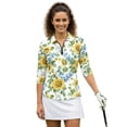 thumbnail image 1 of Uorisanigo Classic Sunflower Women's Dry-Fit Golf Polo Shirts Size M Versatile 3/4 Roll Sleeve Athletic Polo Workout Tops with Zipper Fashionable Workout Sports Daily Wear Pullover, 1 of 7