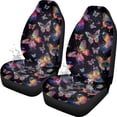 thumbnail image 1 of Uorisanigo Colorful Butterfly Car Seat Covers for Women Waterproof Car Seat Cover for Front Seat Set of 2 Easy Installation Protection Interior Accessories Universal Fit Most Cars, 1 of 7