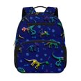 thumbnail image 1 of Uorisanigo Cool Dinosaur Kids Backpack for School Ages 5-8, Durable Preschool Daypack with Side Water Bottle Pocket, Lightweight Bookbag for Outdoor Hiking, 1 of 7