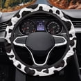 thumbnail image 1 of Uorisanigo Cow Print Steering Wheel Cover Black Car Steering Wheel Protector for Vehicle Easy to Install Car Steering Wheel Cover 15 Inches Auto Wheel Cover for SUV Sedan Gift for Wife, 1 of 8