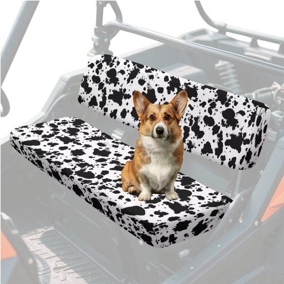 Uorisanigo Cow Print UTV Seat Cover for Mule Seats Accessories Parts Non-Slip UTV Bench Seat Cover Cushion for Kawasaki Mule 3010 4x4 Hardwoods Green HD 2004-2008