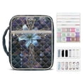 thumbnail image 1 of Uorisanigo Cross Flower Bible Bags for Women Quilted Bible Cover Bible Study Supplies Accessories Book Protector Zippered Book Cover Large Size Study Bible Carrier, 1 of 7