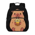 thumbnail image 1 of Uorisanigo Cute Capybara Print Kids Children School Backpack for Boys 5-8, Breathable Lightweight Schoolbag with Water Bottle Pocket, Casual Daypack for Hiking Camping, 1 of 7