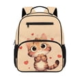 thumbnail image 1 of Uorisanigo Cute Cat Print School Backpack for Girls Hiking Vacation, Large Capacity Elementary Daypack with Side Pocket, Breathable Lightweight for Ages 6-8, 1 of 7