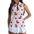 thumbnail image 1 of Uorisanigo Cute Cherry Women's Golf Shirt Casual Fashion Moisture Wicking Casual Tennis Activewear Relaxed Sleeveless Athletic Shirt for Tennis Hiking & Outdoor Sports, 1 of 7