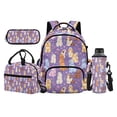 thumbnail image 1 of Uorisanigo Cute Dog Purple School Backpack Set for Boys and Girls with Meal Bag Water Bottle Case and Pencil Holder Large Capacity 17 Inch Bookbag for Middle School, 1 of 7
