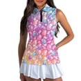 thumbnail image 1 of Uorisanigo Cute Easter Egg Women's Golf Sleeveless Shirt Comfortable Fashionable Women's Dry-Fit Golf Polo Shirts with 1/4 Zipper Casual Workout Tank Tops, 1 of 7