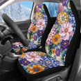 thumbnail image 1 of Uorisanigo Dahlia Print Car Seat Cover Front for Cars, Soft Plush Auto Seat Cover, Soft and Comfortable Accessories Auto Trucks Van SUV, 2 Packs, 1 of 7
