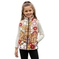thumbnail image 1 of Uorisanigo Daisy Capybara Girls Boys Zippered Vest Lightweight Fleece Vest Jacket Outwear Fall Winter Trendy Clothing Puffy Sleeveless Zip Front Jacket for Toddler & Kids, 1 of 7