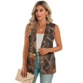 thumbnail image 1 of Uorisanigo Dried Branch Waistcoat Vest Women Sleeveless Size XL Women's Suit Vest Top Button Down Lightweight Waistcoat Vests Elegant, 1 of 7